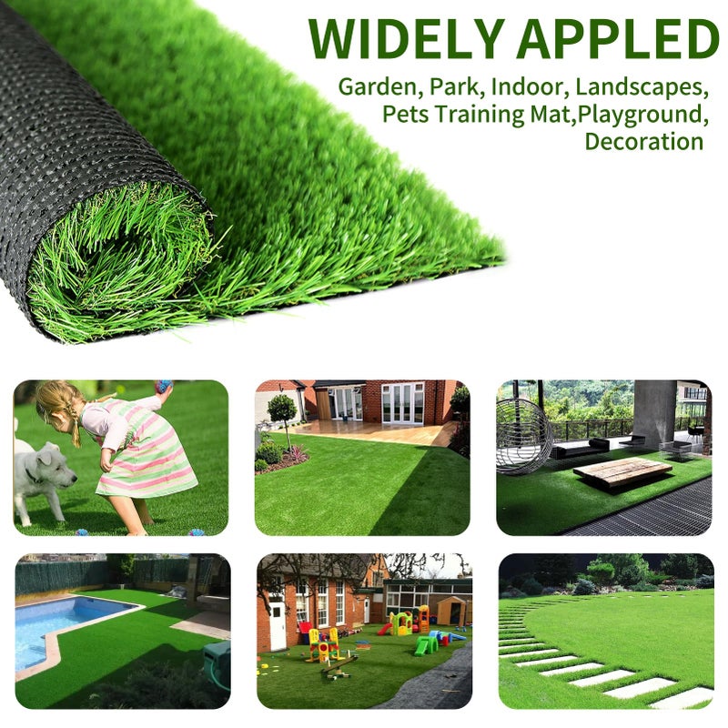 SunVilla Artificial Grass Rug Indoor Outdoor, Realistic Thick Synthetic Fake Grass Mat for Dogs, Garden Lawn Landscape Patio Grass (2 in X 3 in - Sample) - Image 5